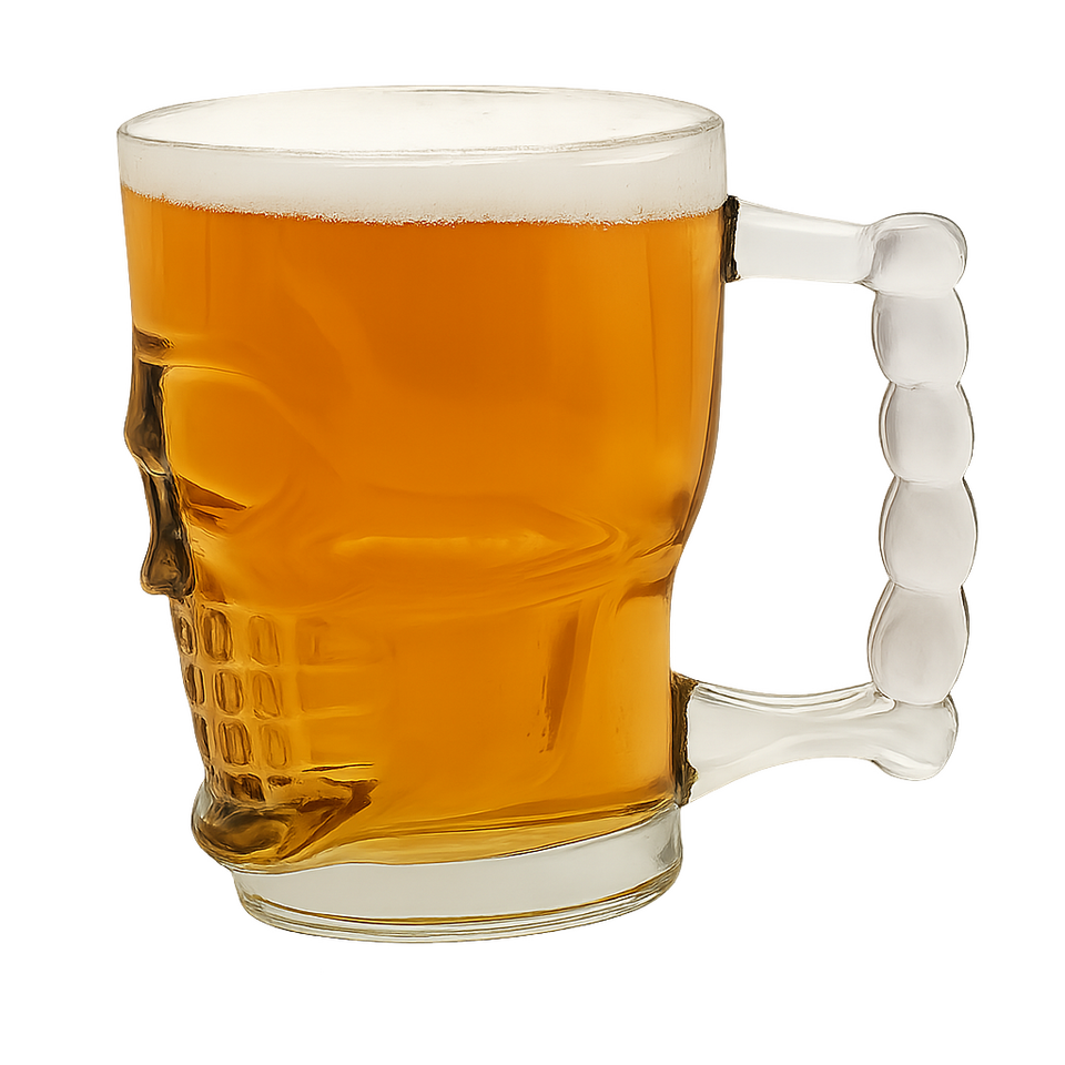 Schedel bierglas - productfoto